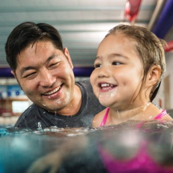 (6-35 months) This program introduces and emphasizes basic water safety to parents and provides a positive family aquatic experience. Advance in the different stages as your child progresses.